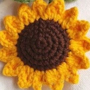 Crochet Sunflower 🌻 Keychain