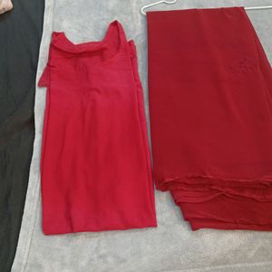 Chickankari Anarkali Kurta Set