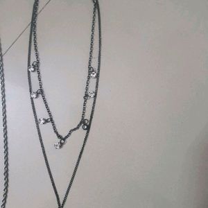 Couple Necklace Combo With Free Clutcher