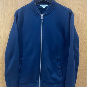 Marks & Spenser, Autograph Collection, Navy blue Bomber Jacket, Size S, Condition Good