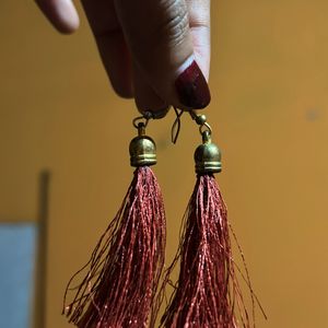 Traditional Silk Fiber Earing