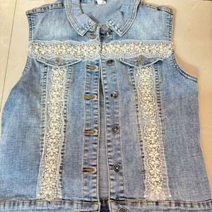 Denim Embroidered Jacket