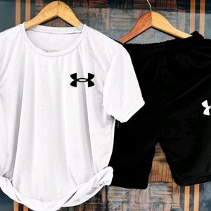 Tshirt And Short Set For Men Tracksuit