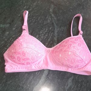 New Embroidery Bra In PINK Size  30