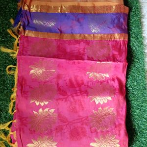 Wedding And Festival Silk Saree Rose Colour