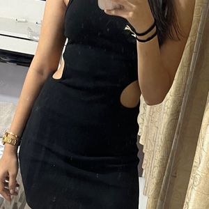 Black Cut Dress Zara