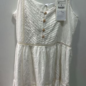 Zara White Dress With All Tags