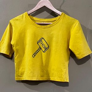 Cute Yellow Crop Top 🎀