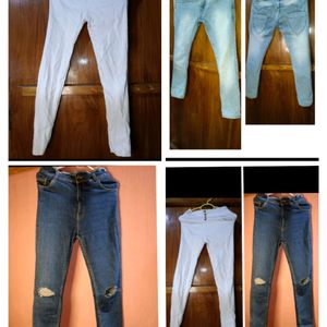 Combo Of 3 Women Denim Jeans