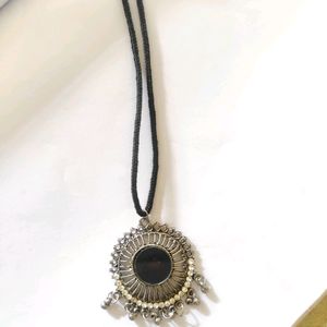 Oxidised Black Metal Necklace