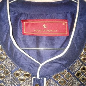 Men's Dark Blue Kurta