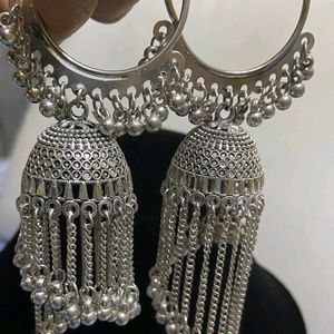 Silver Heavy Jumka Jewllery