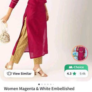 Varanga Embellished Art Silk Straight Kurta