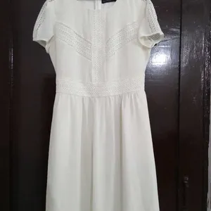 White Simple But Beautiful Dress