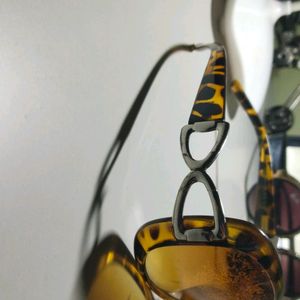 Leopard Print Sunglasses Uv400 Protection