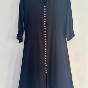 Black A-line Frock