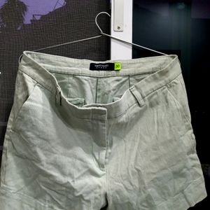 Very Light Olive Green Shorts