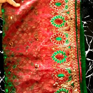 Multi Color Banarsi Silk Saree