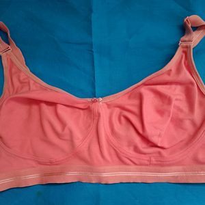 Coral Thick Strap Bra