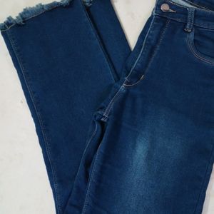 Dark Blue Straight Jeans