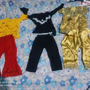 combo of 9 plazo suit set