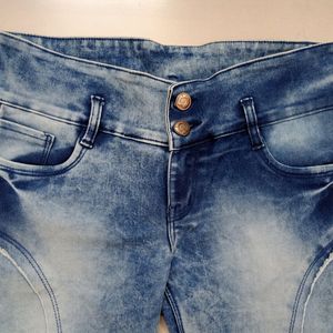 Denim Stylish Shorts For Women