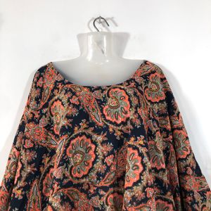 Navy Bye Printed Cape(Women’s)