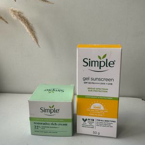 Simple Sunscreen & Rice Cream