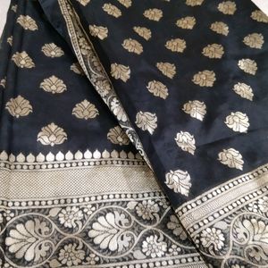 Black Border Saree With Blause