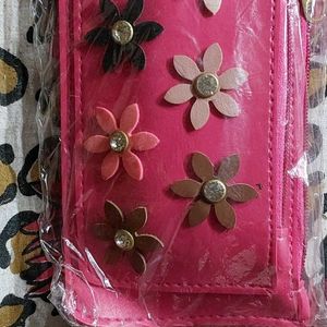 Pink Flower Wallet