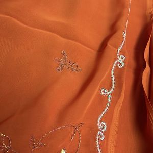 Orange Fancy Saree