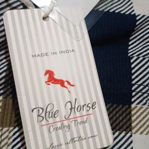 Blue Horse Cotton Shirt