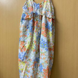 Cotton Dress With Breathable Flares