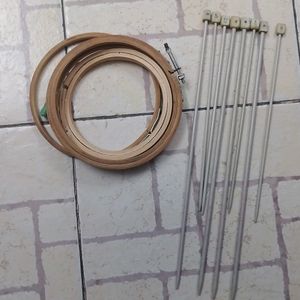 Embroidery Needles And Hoop