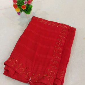 Beautiful satin silk saree