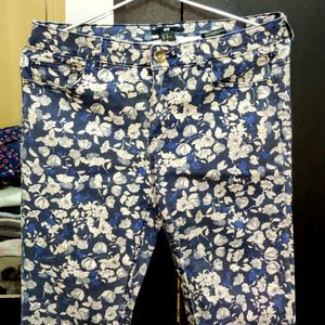 H&M Floral Jeans