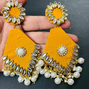 Fancy Paral Party Wear Have Long Size Earrings