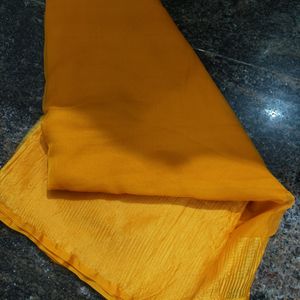 Mustard Saree