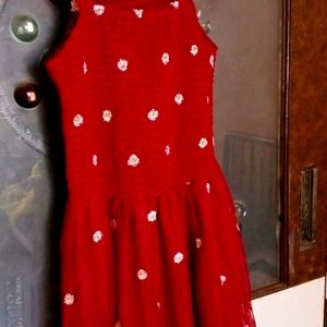 Cherry Colour Dress