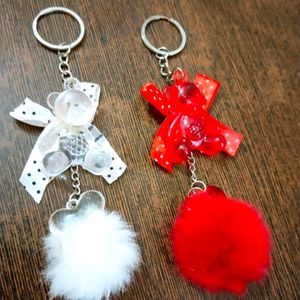 Price Dropped 🚨 New Set Of 2 Teddy Keychain 🎀❤️