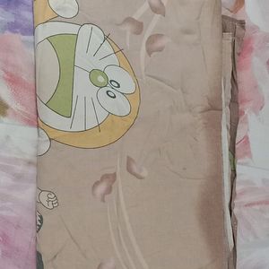 Geometric Pattern and Cartoon Cotton Bedsheet