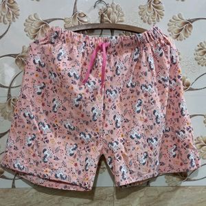 Pure Cotton Lounge Shorts ( Womens ) Per Pc Rs.350/-