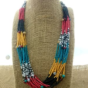 Beautiful Handmade Multi Beads Necklace