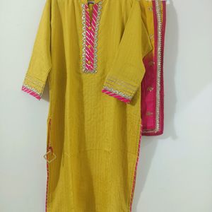 Beautiful work Kurta with Dupatta