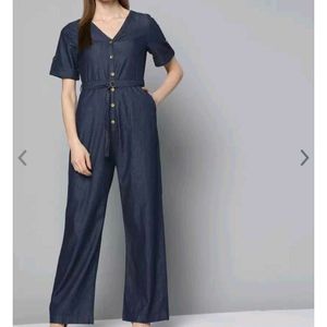 CHEMISTRY Navy Blue Jumpsuit (M)