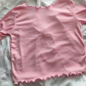 Pinteresty Front Ribbon Hem Stitch Top 🌷