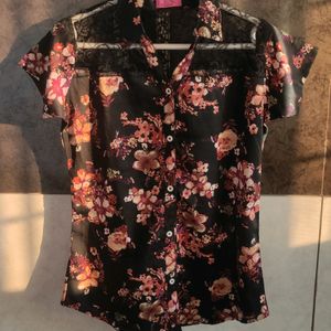 Flower Printed Vibrant Shirt