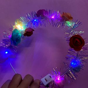 Flower Designed Hair Band With Lights