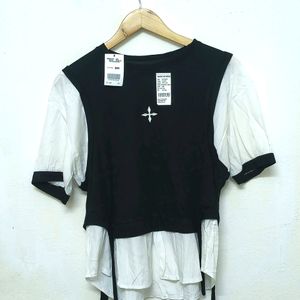 Trendy New Black And White Top For Women