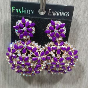 Purple Earings